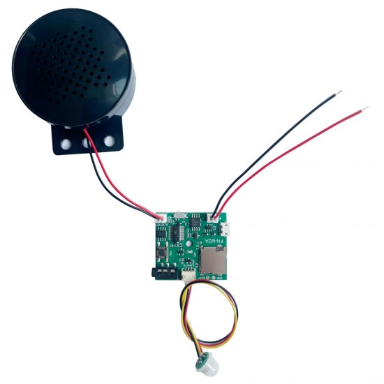 PIR Motion Sensor Activated Audio Player MP3 Sound Module for POP Displays / Point of Sales / Statues / Artworks