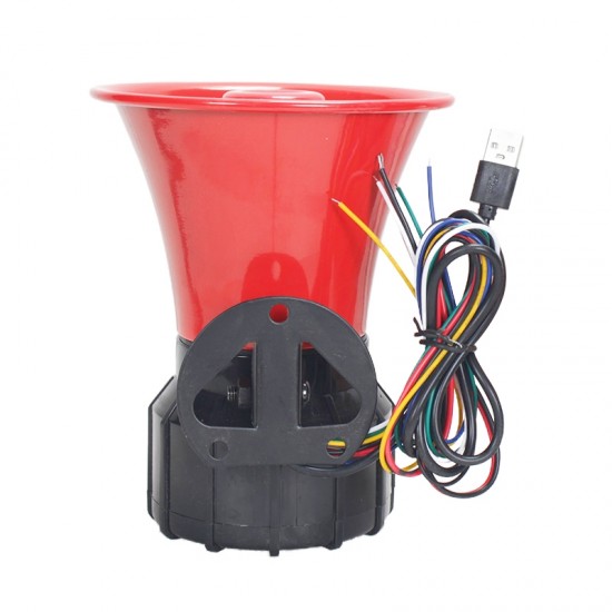 Programmable MP3 Siren Horn with Triggers 30W Triggerable MP3 Horn Speaker for Vehicles and Industrial Control Systems